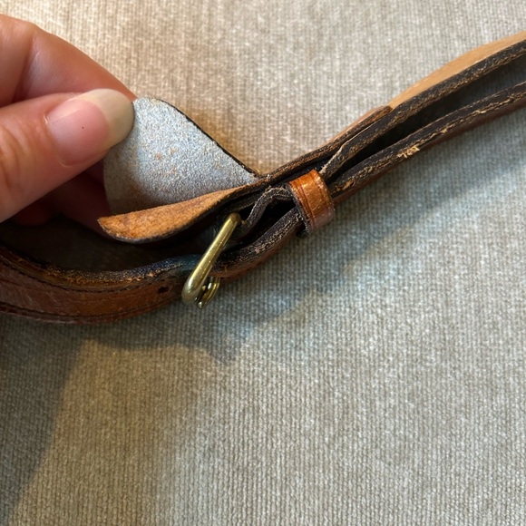 Just Campagne crocodile leather handbag with strap tan - Picture 3 of 8